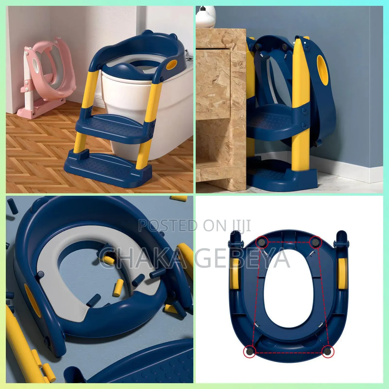 Kids Toilet Trainer With Built-in Step - Builds Confidence,