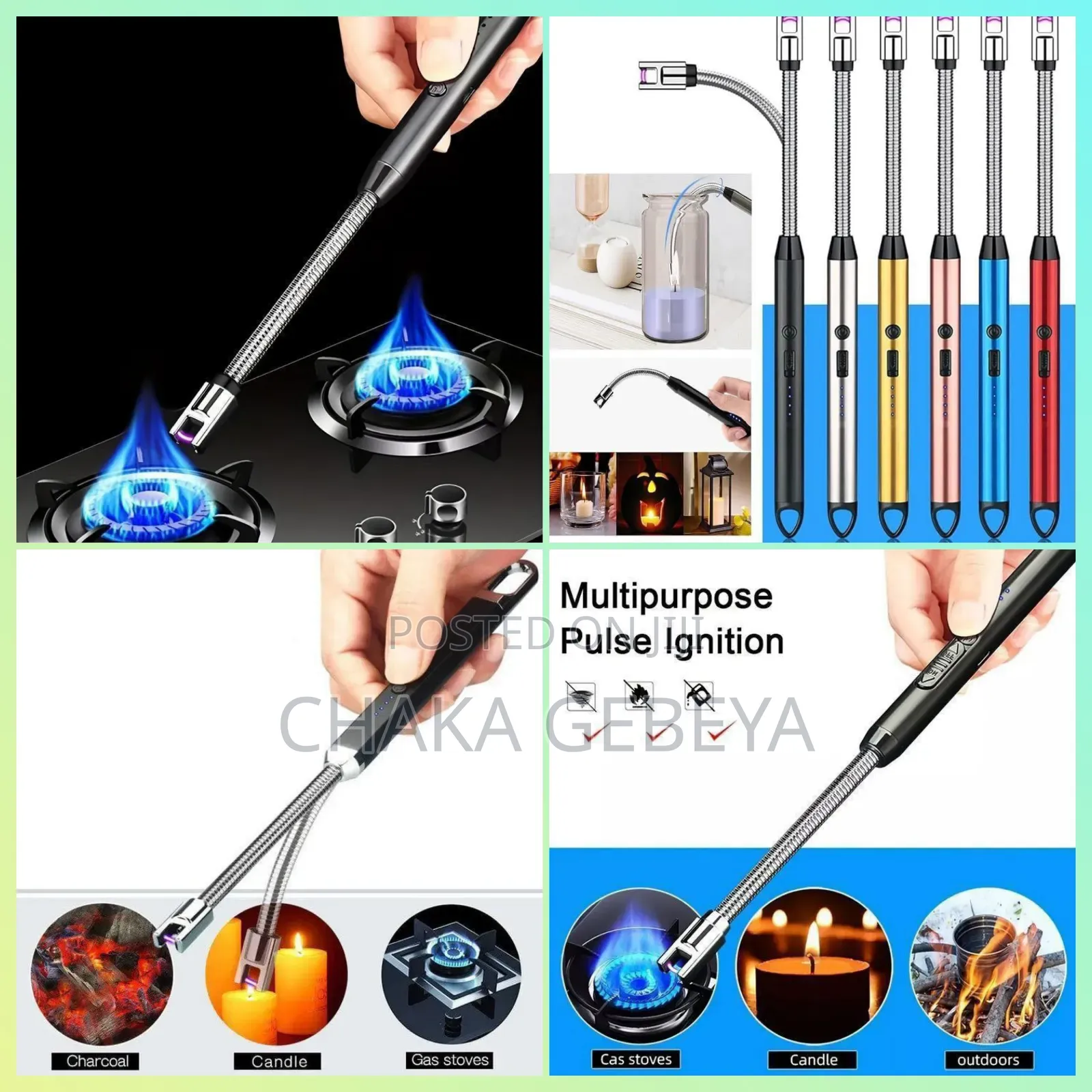 Electric Arc Lighter With Flexible Gooseneck - Perfect For Candles,