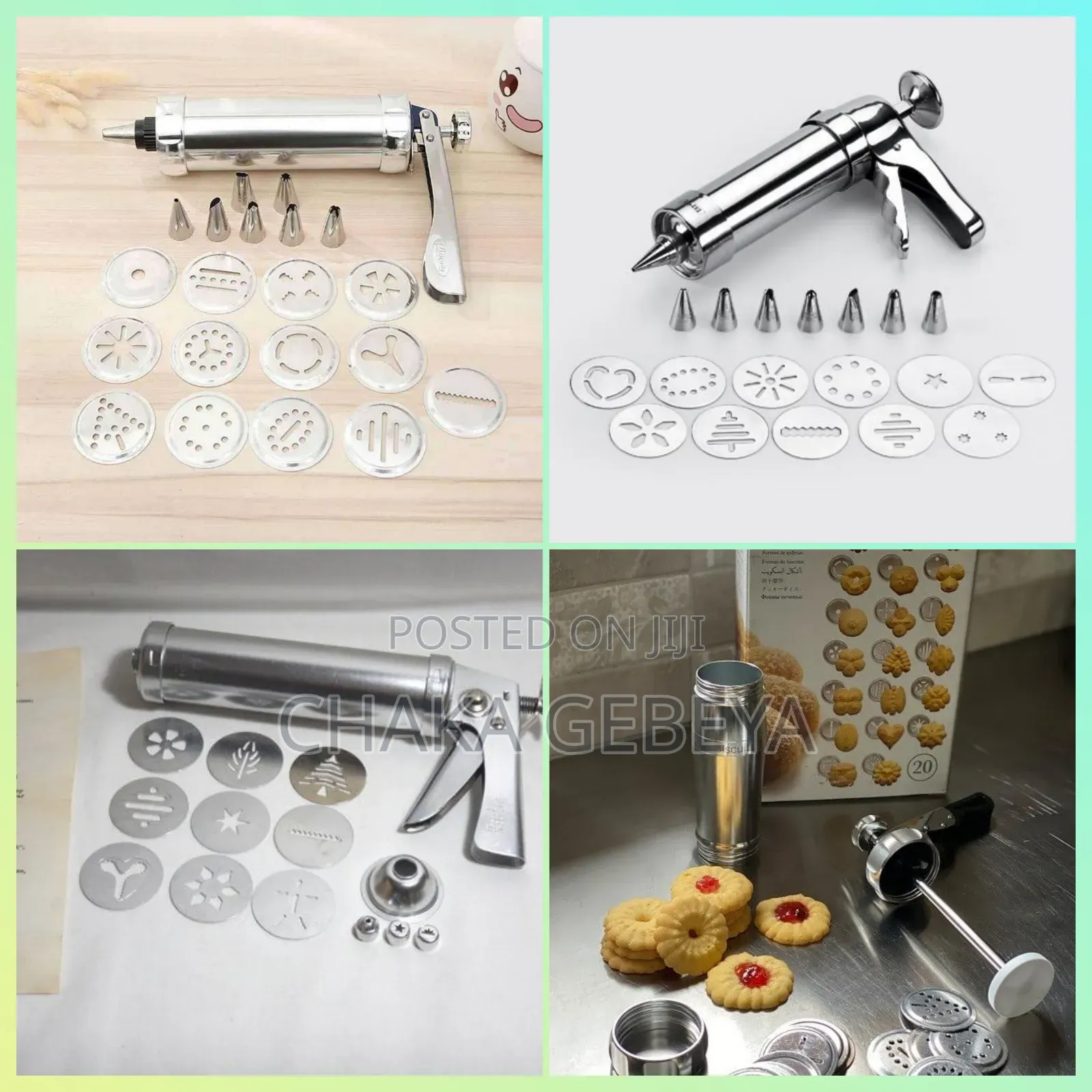 13-Piece Cookie Press Icing Set - Create Beautiful Cookies