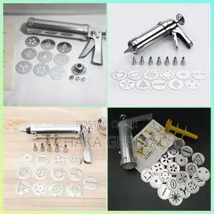 Professional Cookie Maker With Interchangeable Discs Stainless Steel,