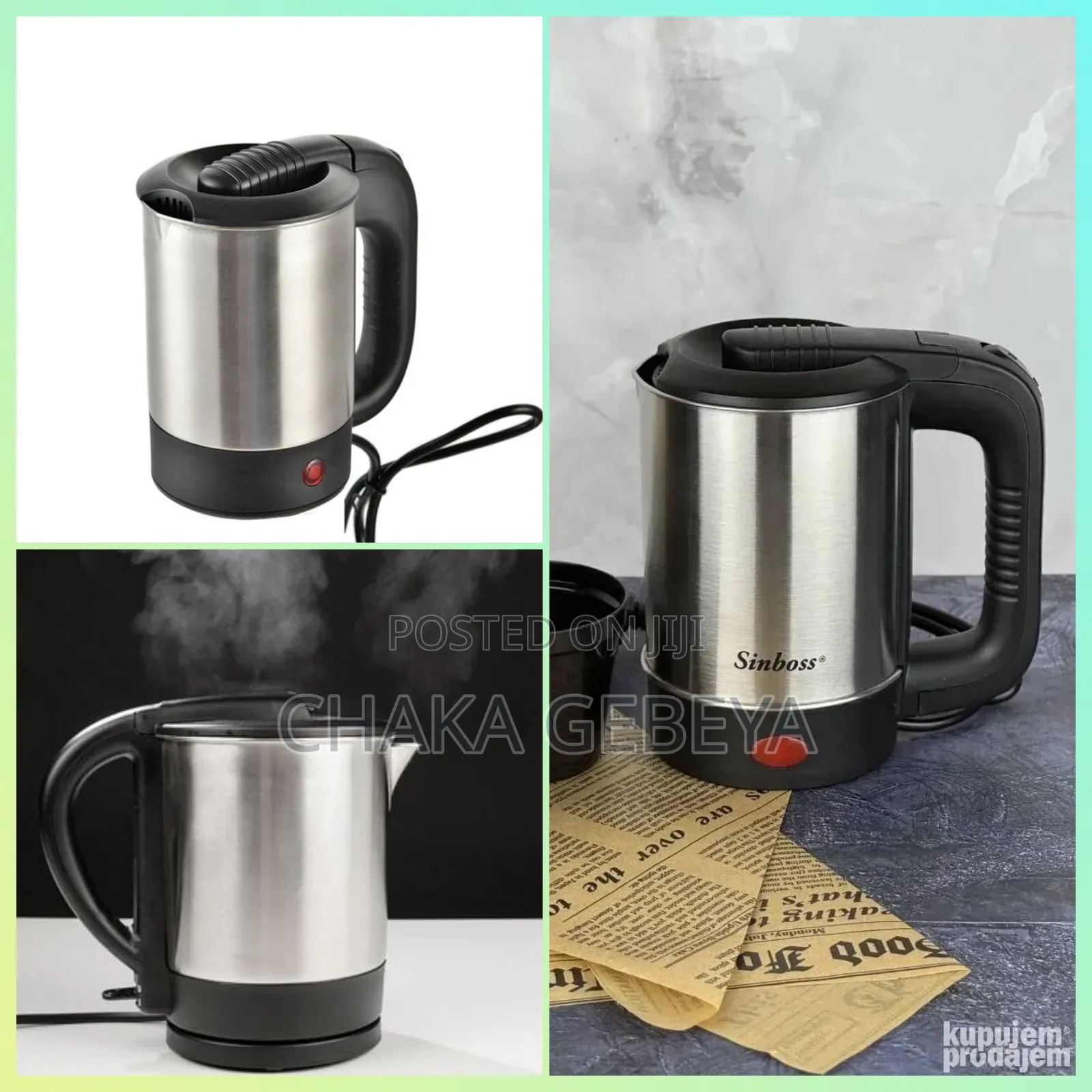 Personal Size Travel Kettle - Perfect for Office, Dorm, or Single Use