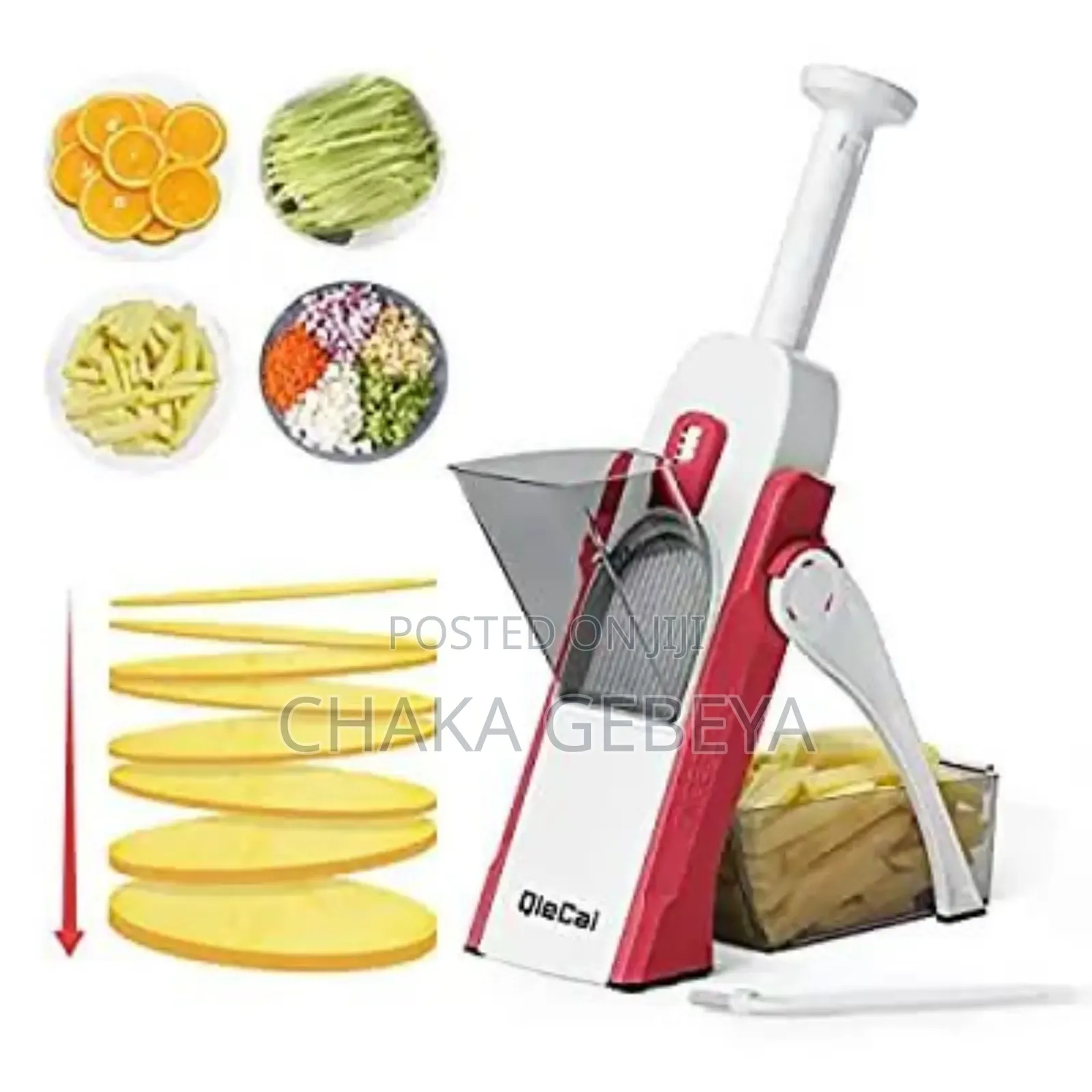 Upgraded Veggie Slicer With Stainless Blades - For Potatoes, Carrot's,
