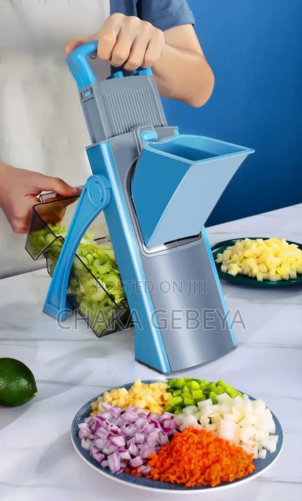 Upgraded Veggie Slicer With Stainless Blades - For Potatoes, Carrot's,