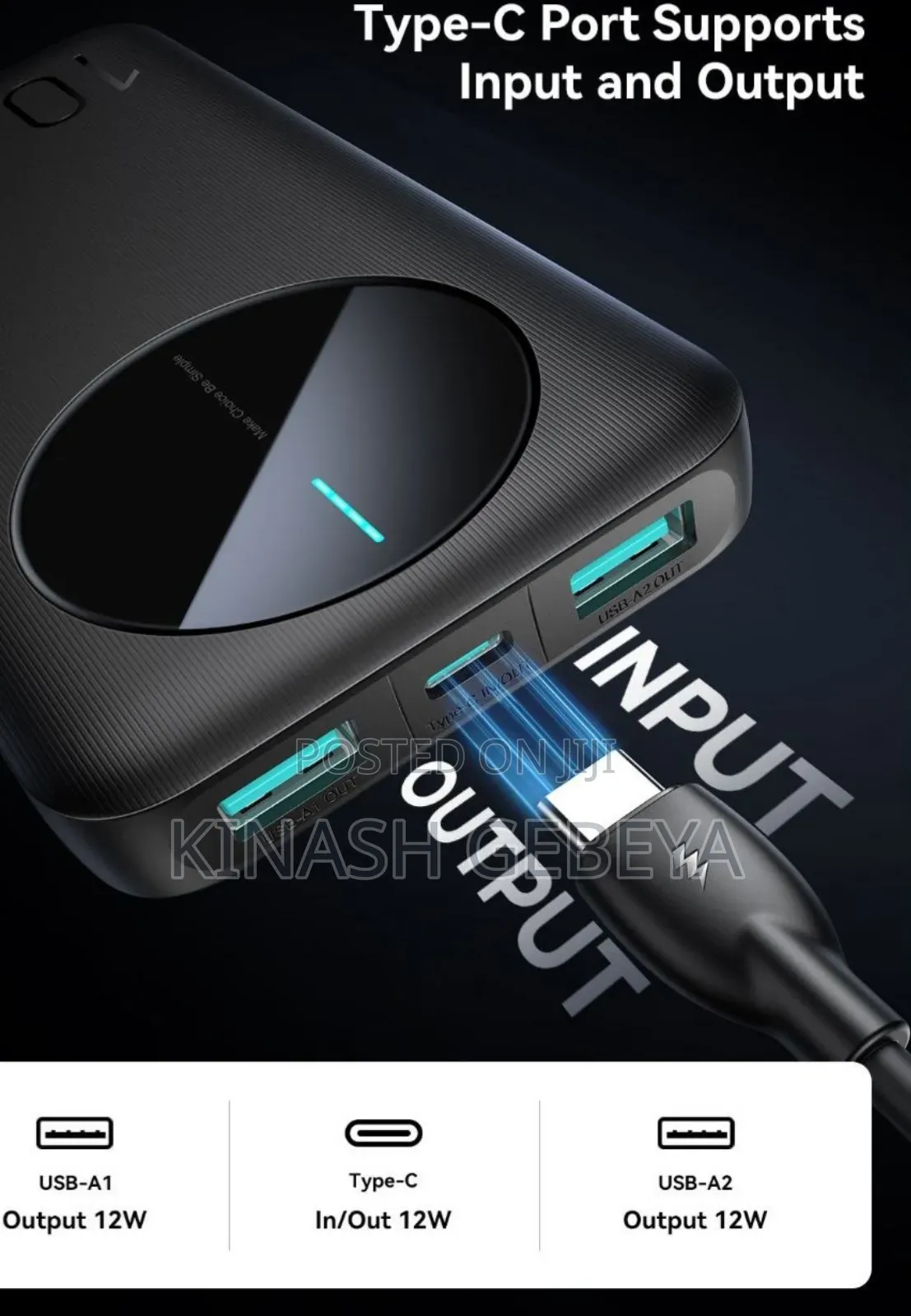 Joy Room Portable Top Quality Power Bank(10000mah)