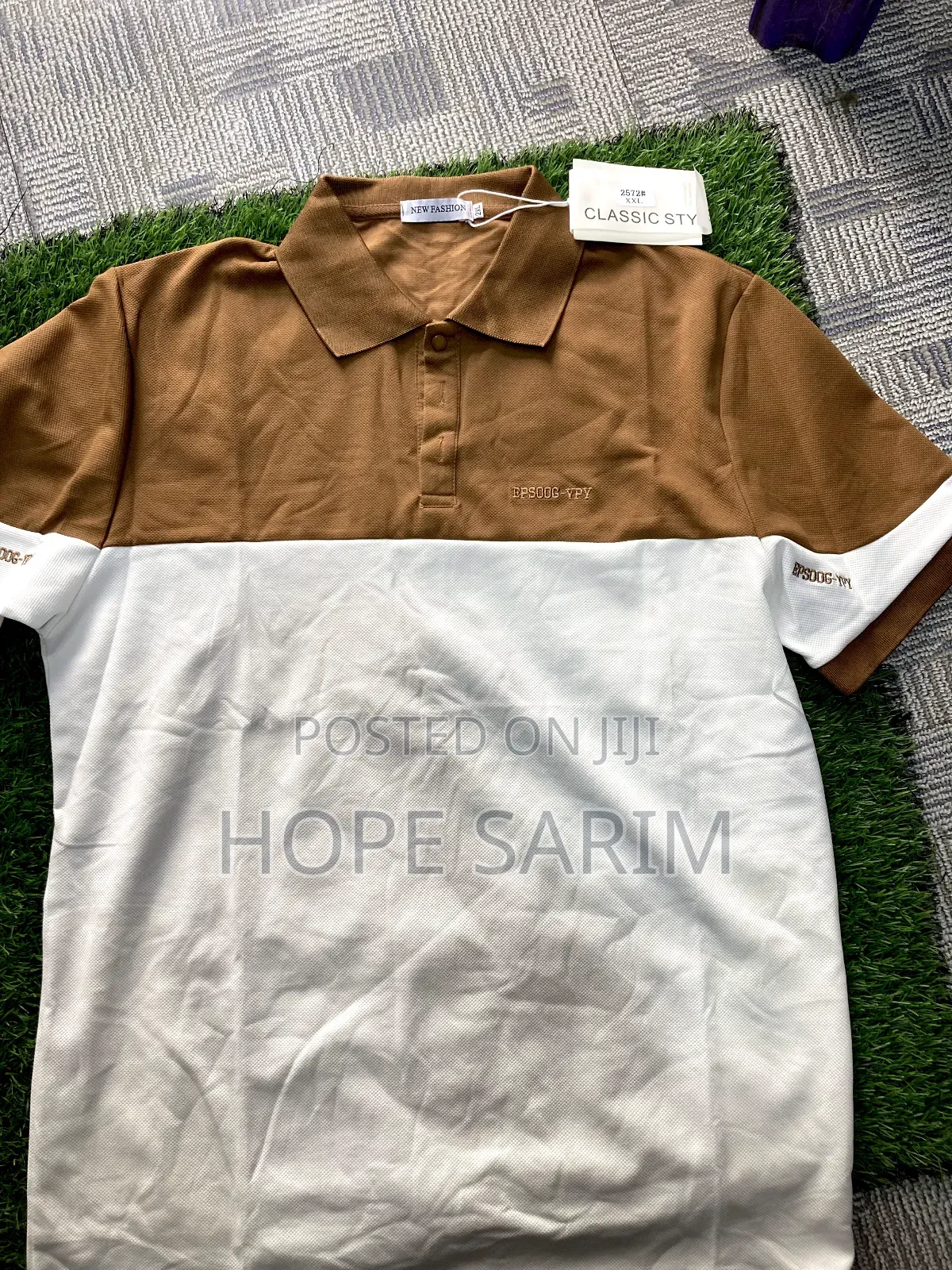 Classic Two-Tone Men's Polo Shirt