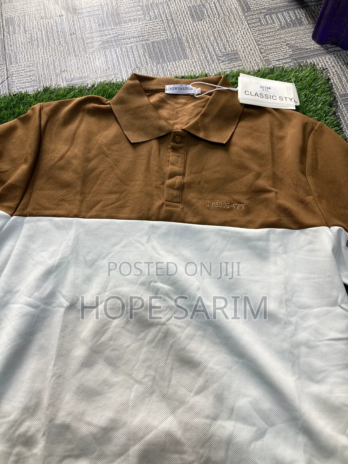 Classic Two-Tone Men's Polo Shirt