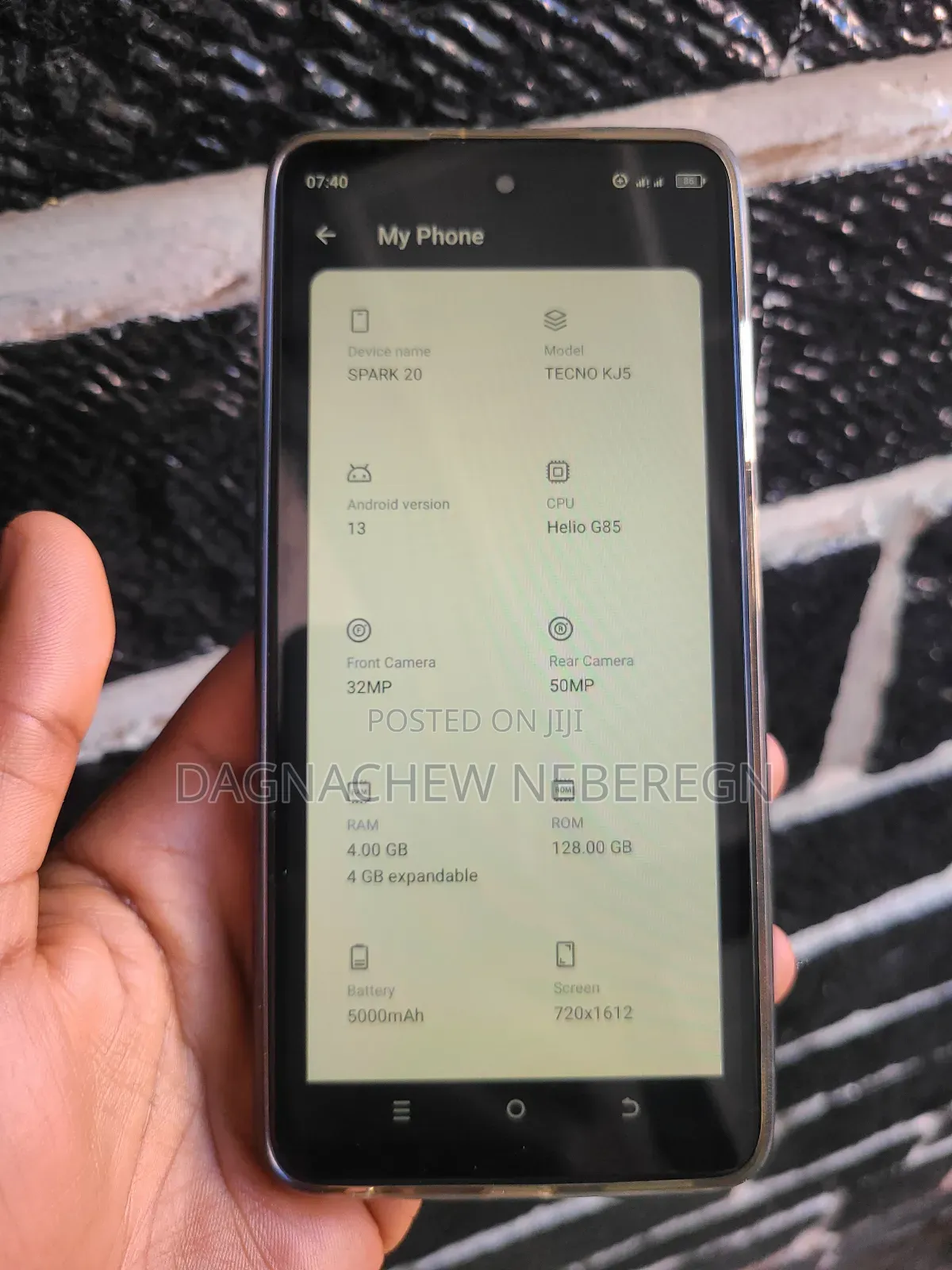 Tecno Spark 20 128 GB White