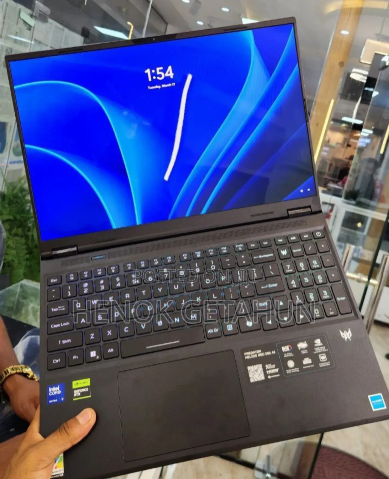 New Laptop Acer Predator Helios Neo 16 32GB Intel Core Ultra 9 SSD 1T