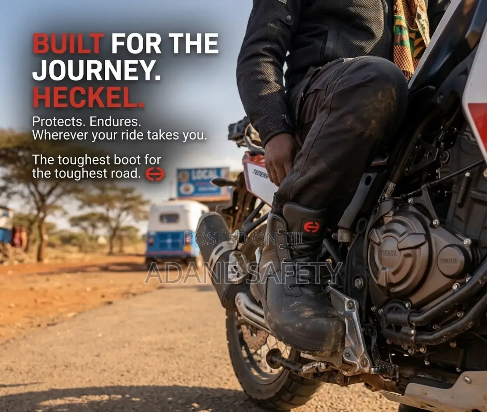 Heckel የሞተረኛ ጫማ Shoe for Motorcyclists含