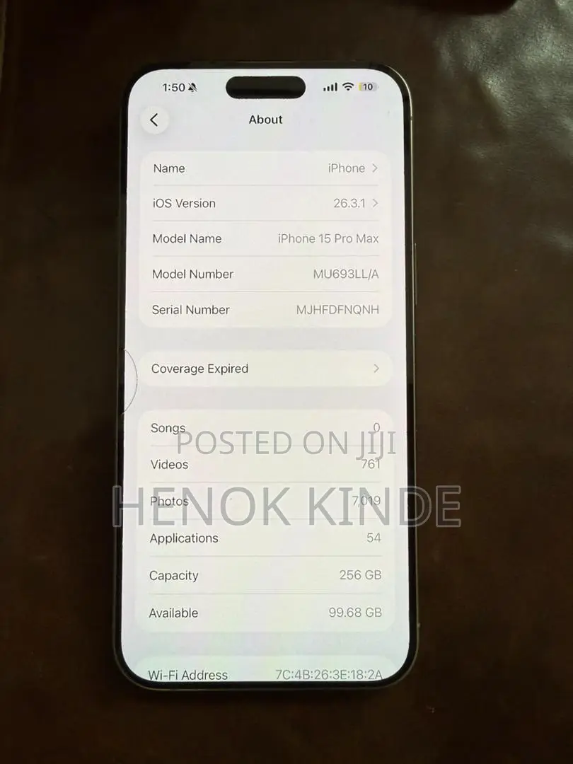 New Apple iPhone 15 Pro Max 256 GB Silver
