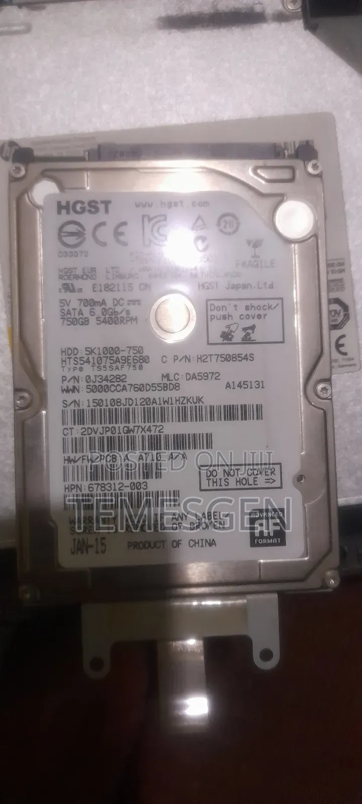 Laptop Hard Disk