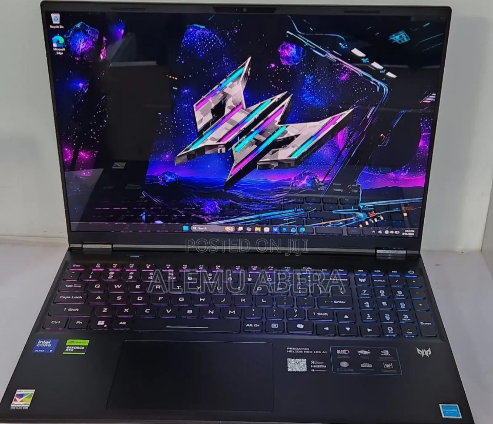 New Laptop Acer Predator Helios Neo 16 32GB Intel Core Ultra 9 SSD 1T