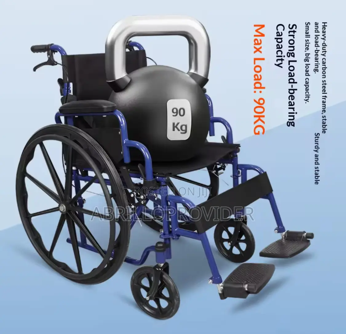 Wheelchair Detachable Footstool Folding Adult Patient Manual Wheelchai