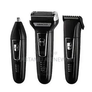 Geemy 3-in-1gm-573clipper Shaver Nose Trimmer የፀጉር የአፍንጫ እና የፂም ማስተካከያ