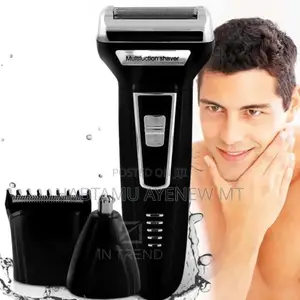 Geemy 3-in-1gm-573clipper Shaver Nose Trimmer የፀጉር የአፍንጫ እና የፂም ማስተካከያ