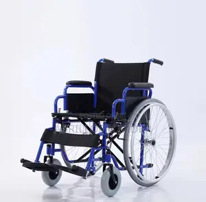 Wheelchair Carbon Steel for Disabled Elderly With Wide Front Wheel