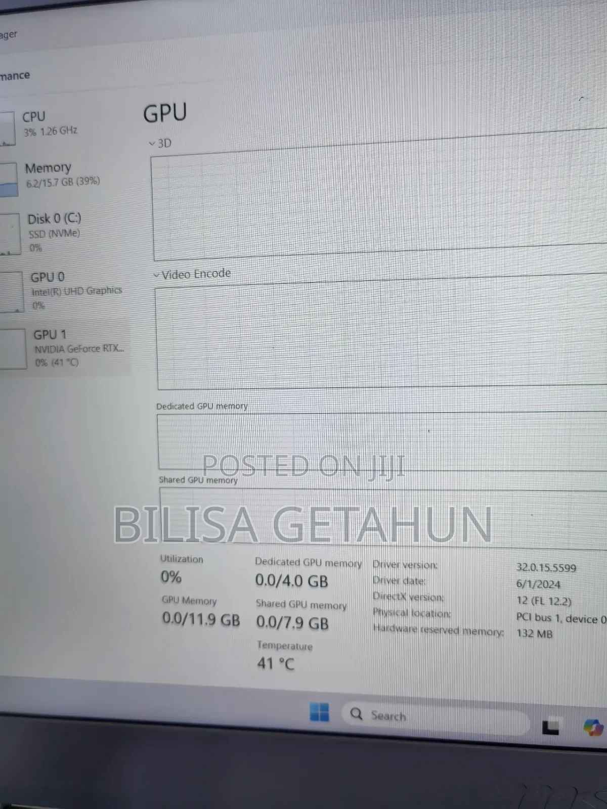 New Laptop MSI GF75 Thin 16GB Intel Core i7 SSD 512GB