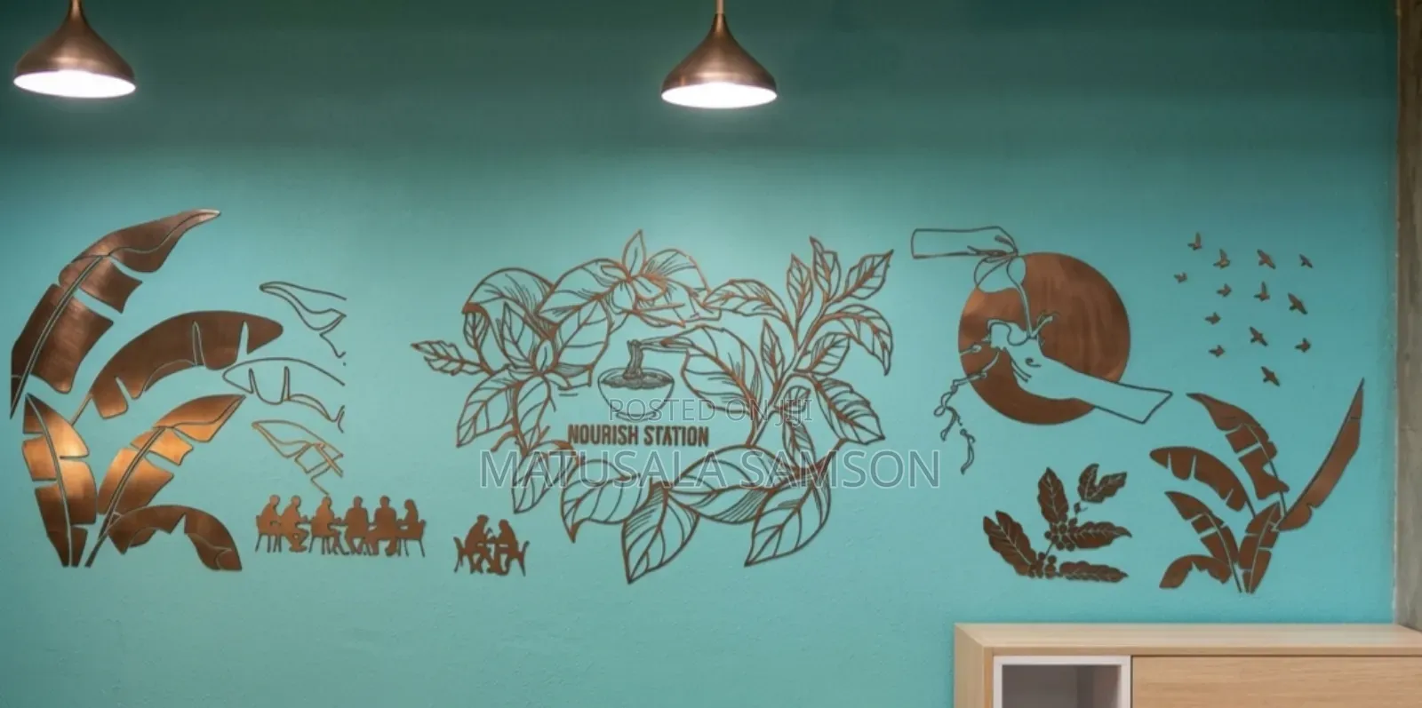 Logo Designs and Cut Outs With Wallpaper Stickers Foams Board