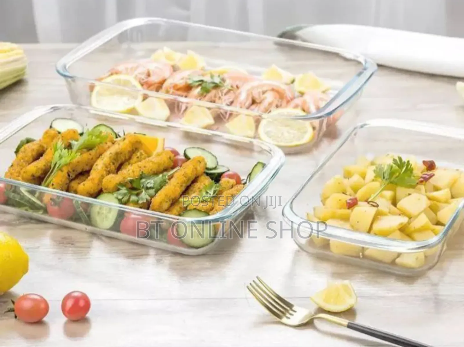 Tempered Glass Bakeware Set 3pcs