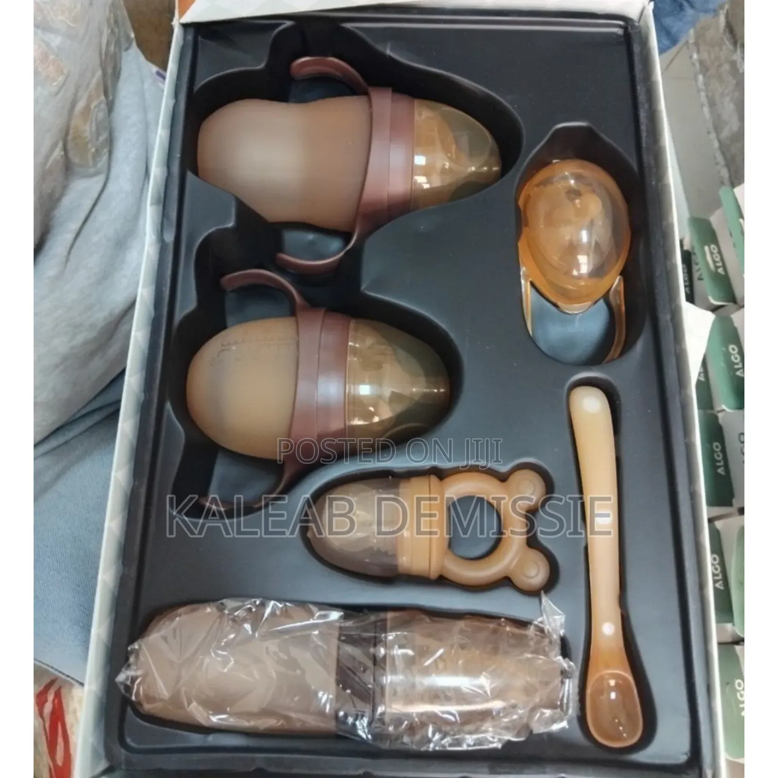 Algo 6-Piece Silicone Baby Feeding and Bottle