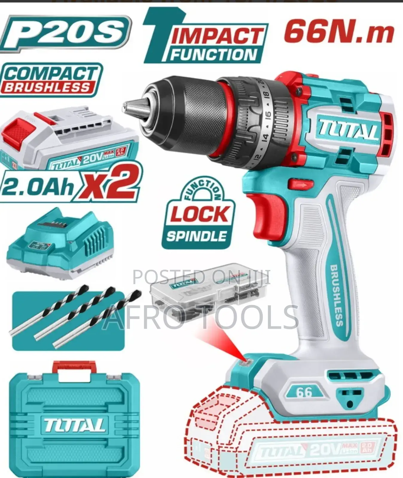 Total 20v Cordless Drill