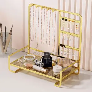 Large Jewelry Display Rack - Holds Necklaces, Earrings, and Watches