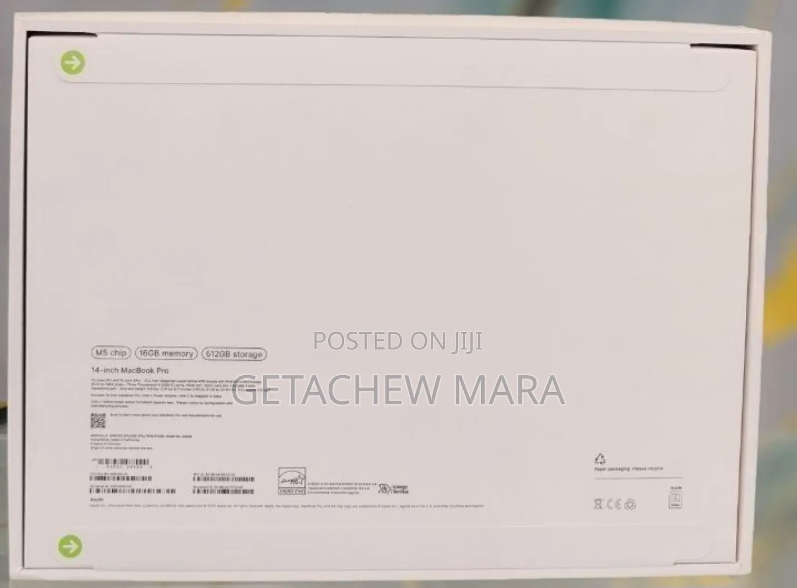 New Laptop Apple MacBook Pro 2025 M5 14-inch 16GB Apple M5 SSD 512GB