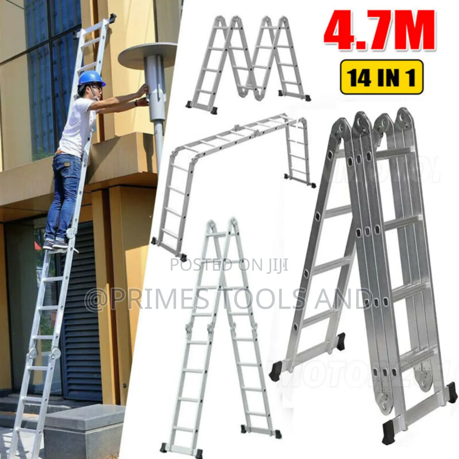 470cm Aluminum Telescopic Ladder