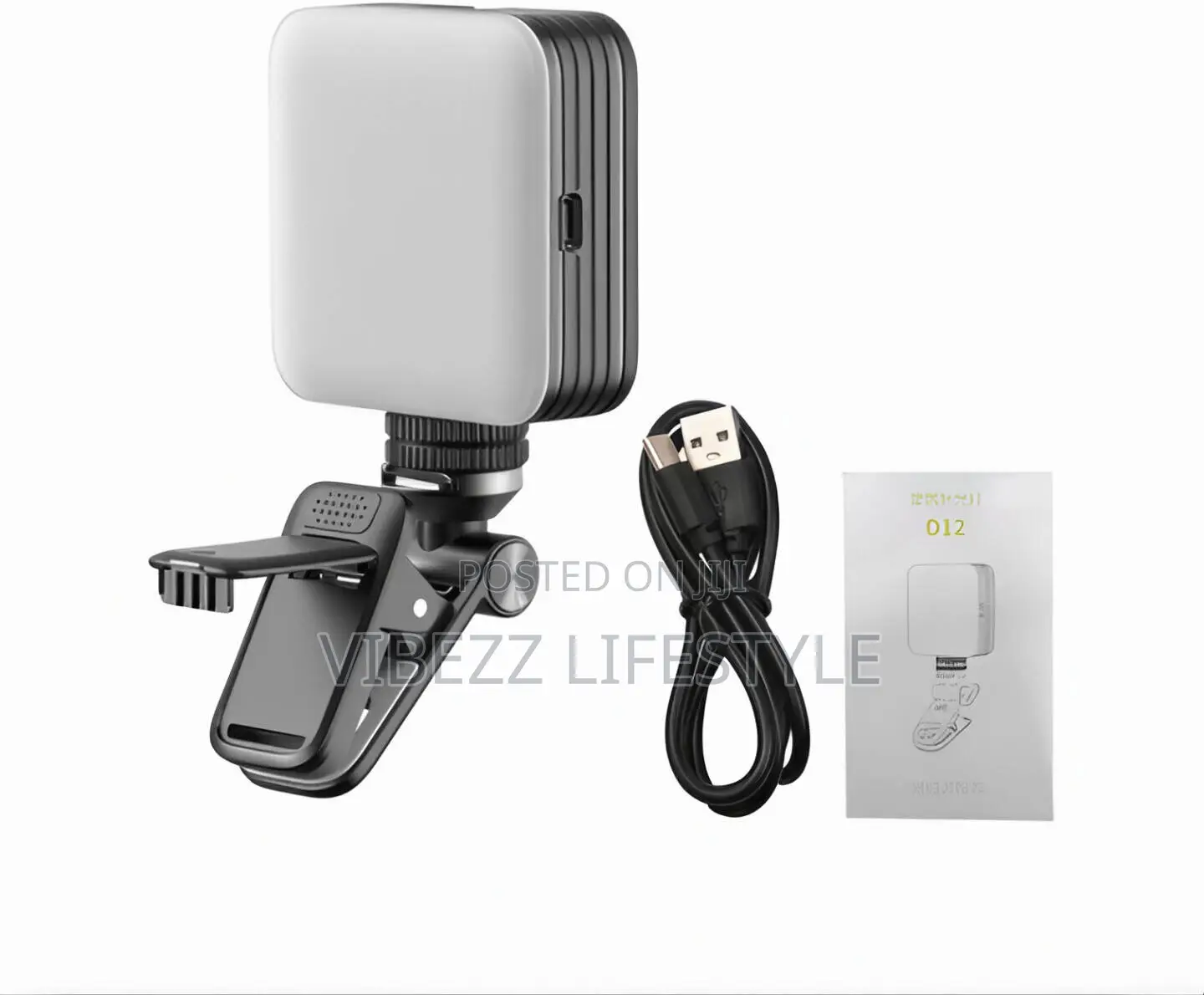 Rgb Portable Selfie Light - 360° Rotating Light For Tiktok Vlogging