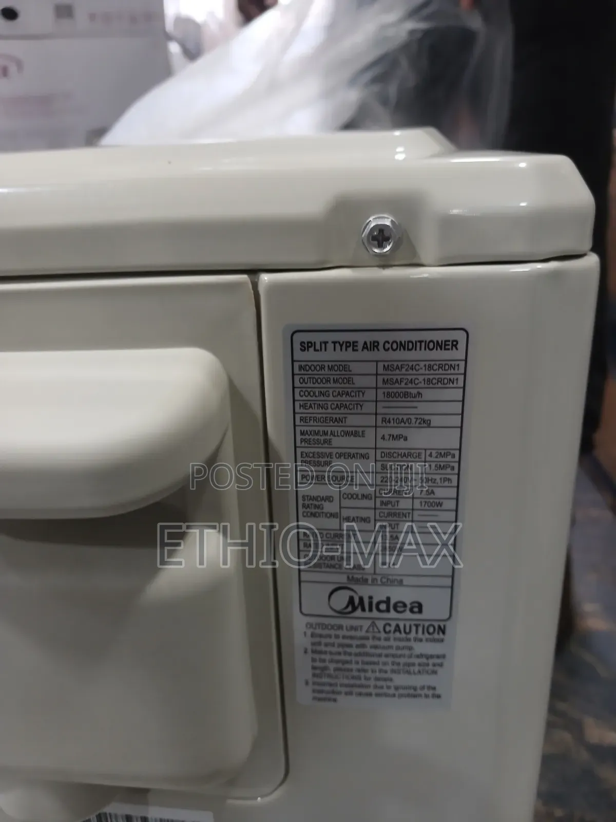 Midea Air Conditioner 18,000 Btu
