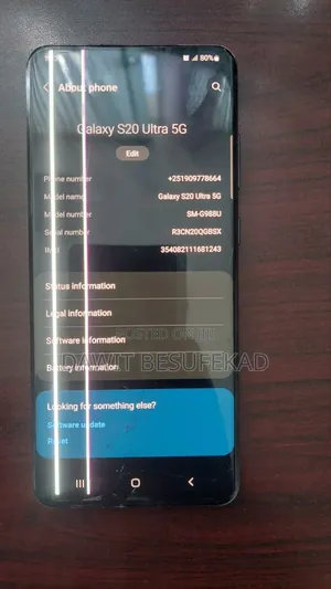 Samsung Galaxy S20 Ultra 5G 128 GB Black