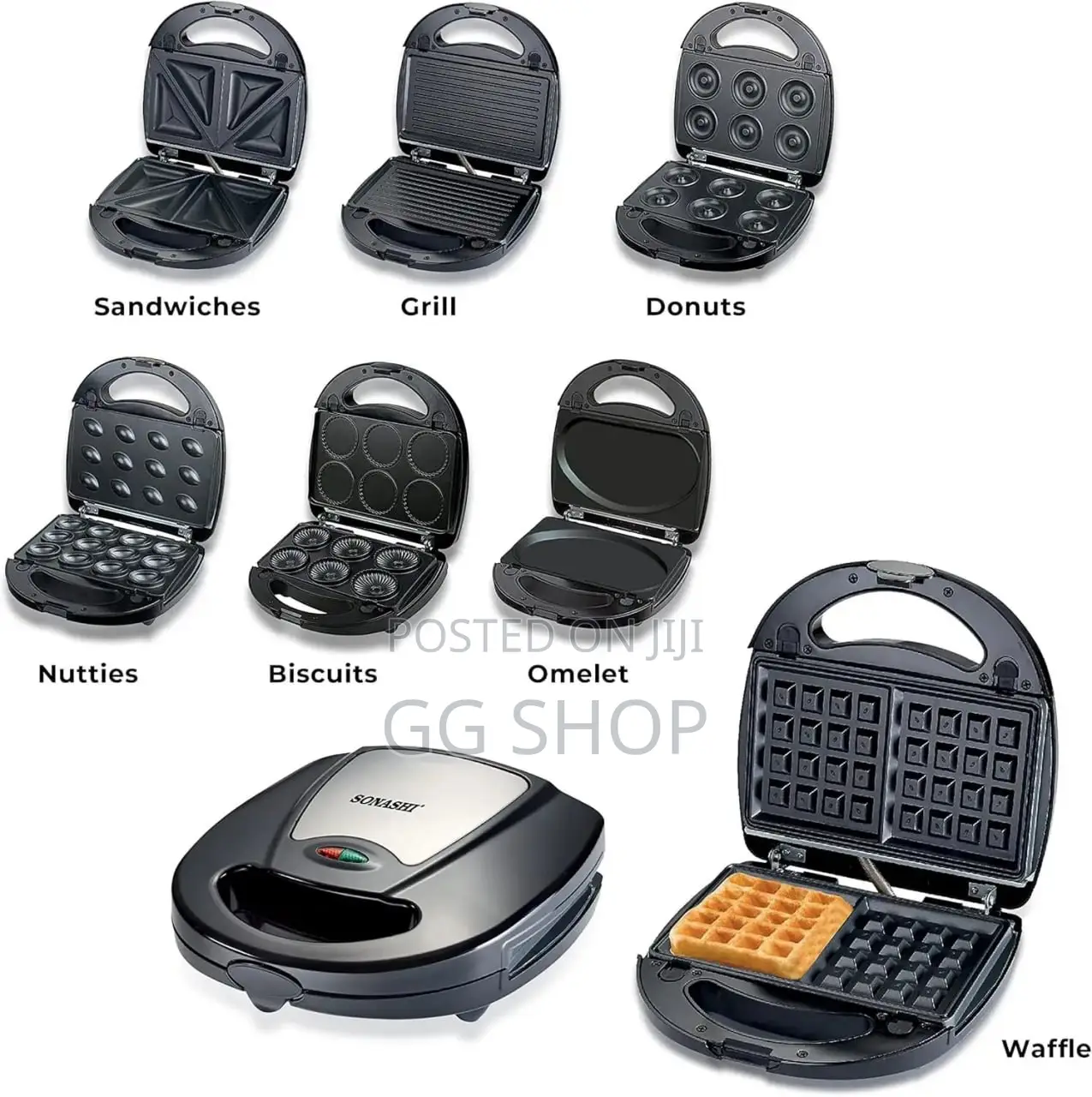 7in1 Waffle Toaster Maker