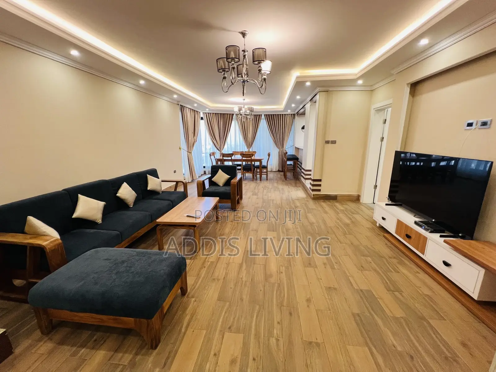 Furnished 4bdrm Apartment in Bole for rent