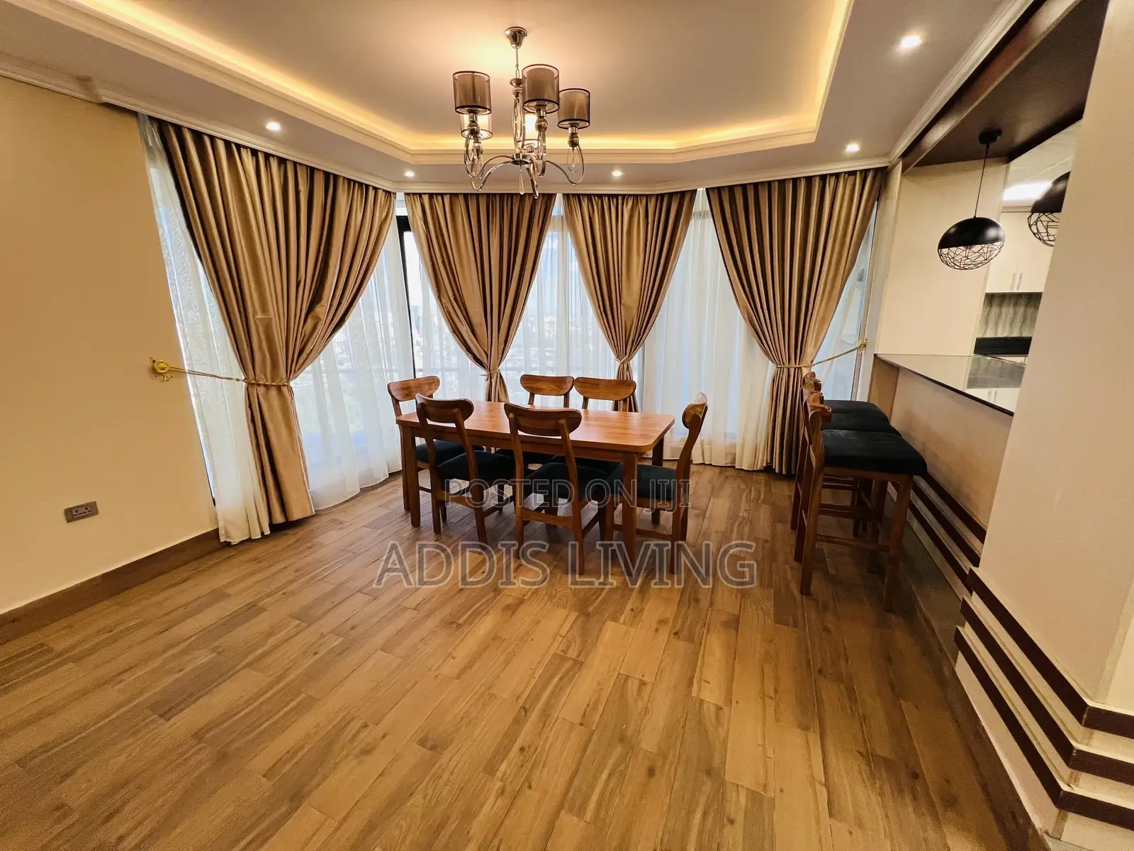 Furnished 4bdrm Apartment in Bole for rent