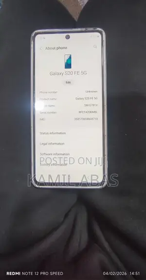 Samsung Galaxy S20 FE 5G 128 GB White
