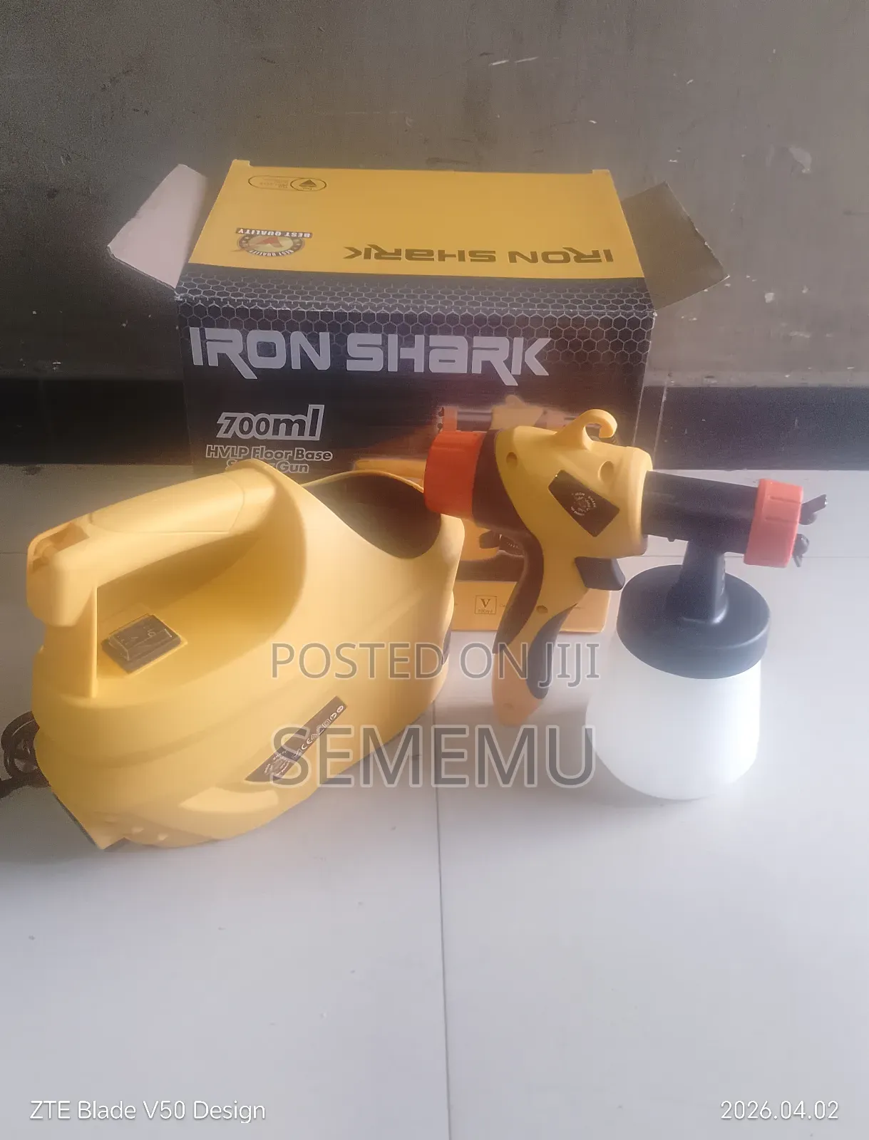 Yekelem Mekebiya Compressor Be Iron Sharark Brand 700 Ml Spray Gun