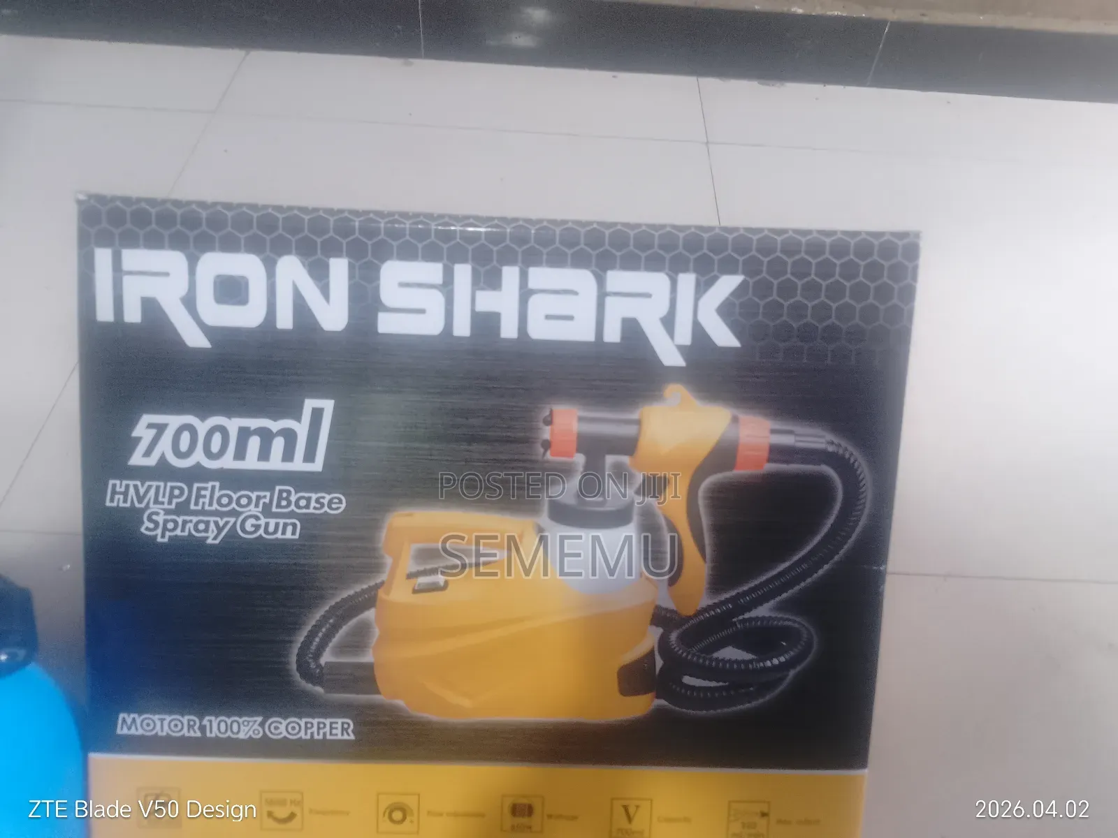 Yekelem Mekebiya Compressor Be Iron Sharark Brand 700 Ml Spray Gun