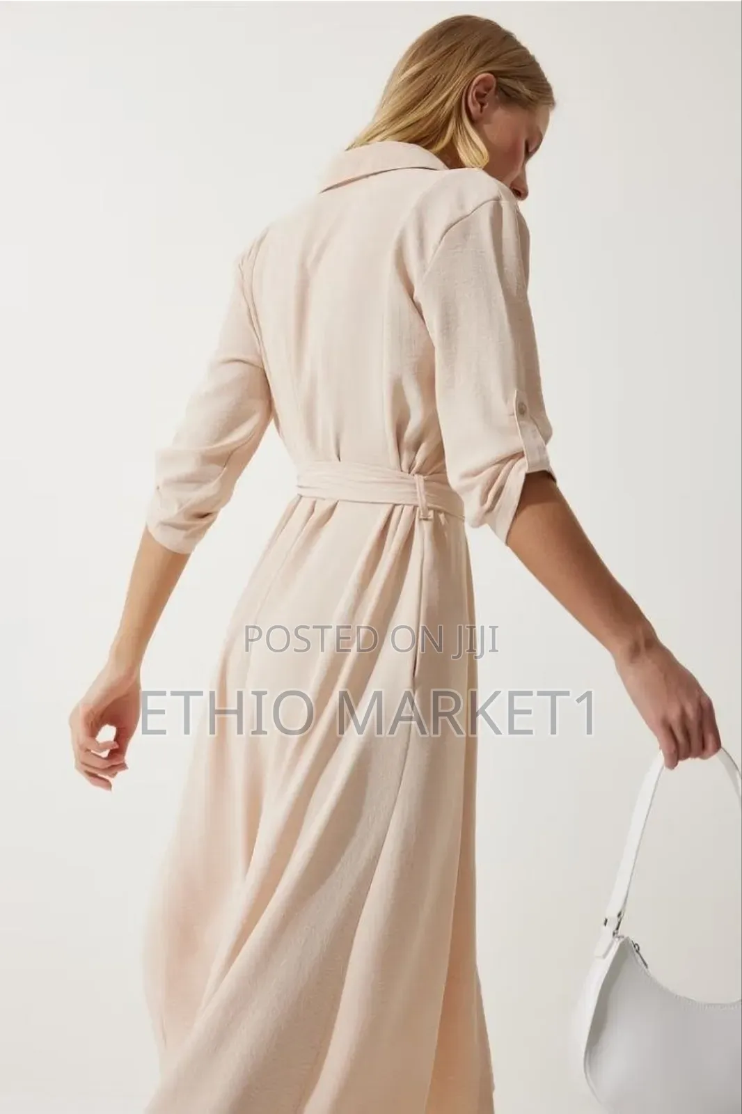 Women's Belted Shirt Dress