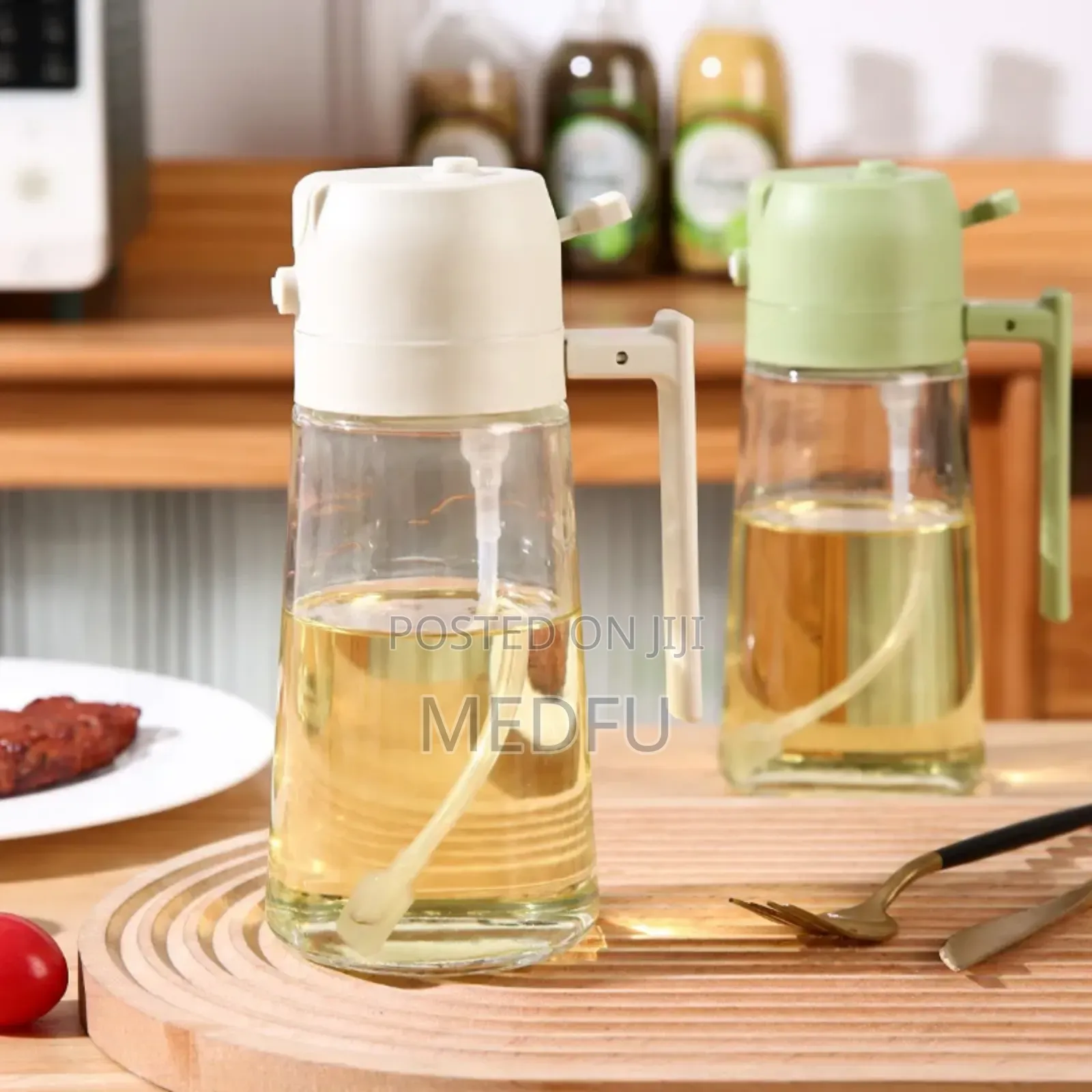 Sprayable and Pourable Oil Bottle