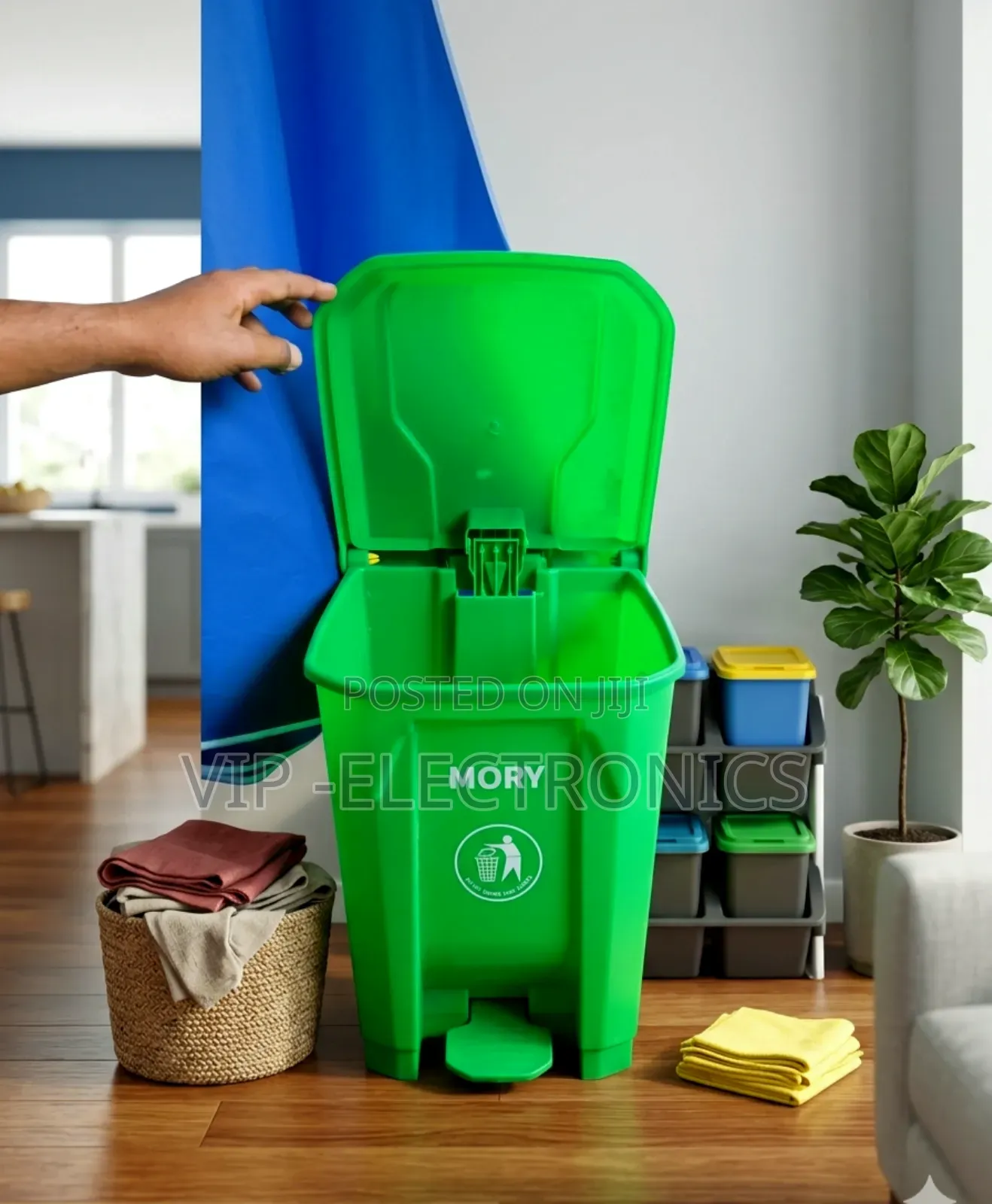 Garbage Mory 50liter Step-on Trash Can Heavy Duty Waste Bin