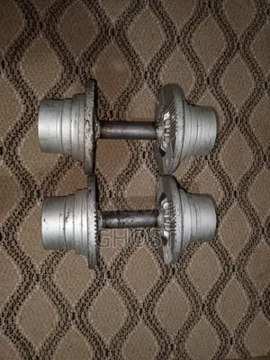 Dumbbells(12kg Solid Metal) Best for Home Usage.