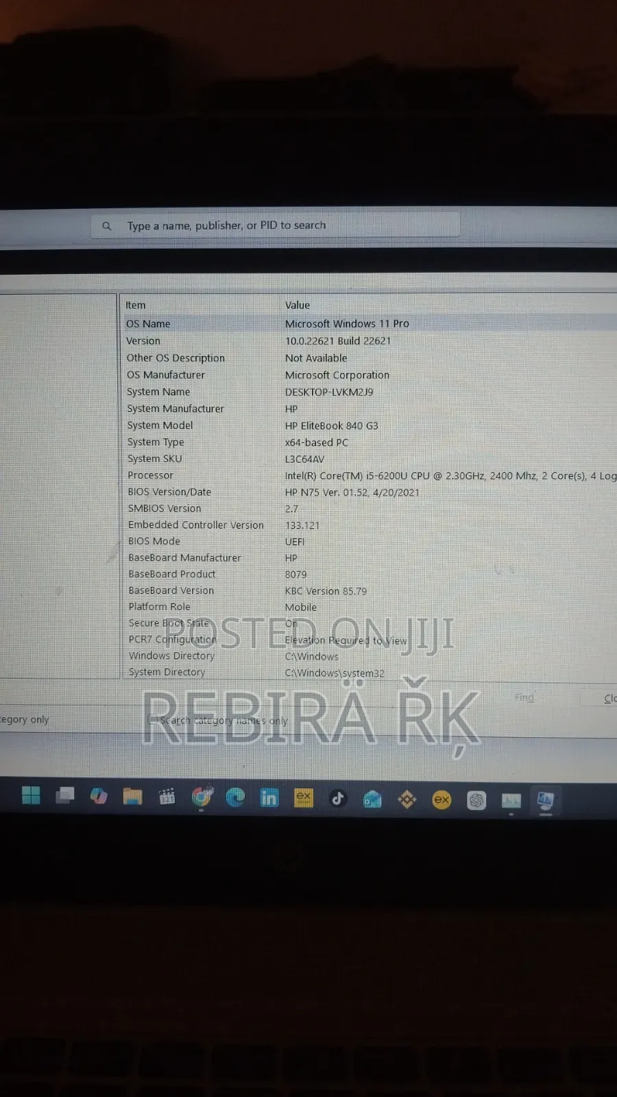 Laptop HP EliteBook 840 G3 8GB Intel Core i5 SSD 512GB