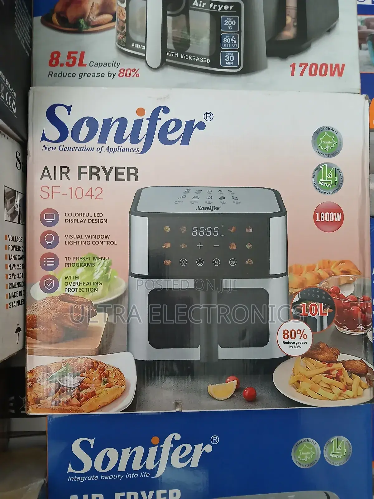 Sonifer Sf-1042 Digital Air Fryer, Available For