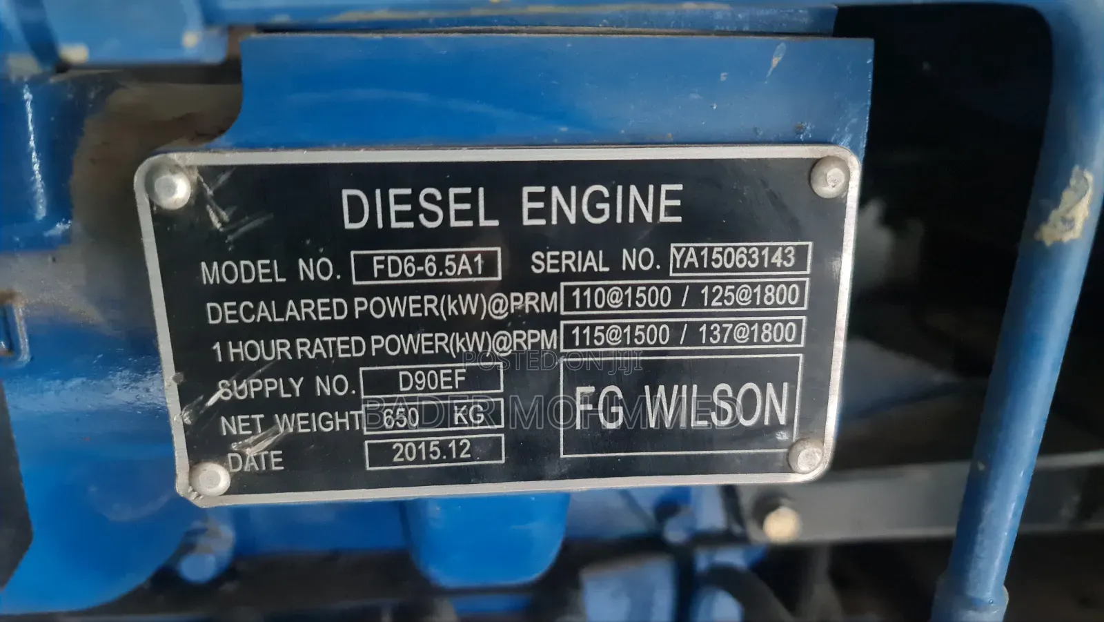 Generator 125kva