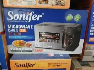 Sonifer Sf-4050 Microwave Oven. Capacity: 23 Liters. Power: 1280w