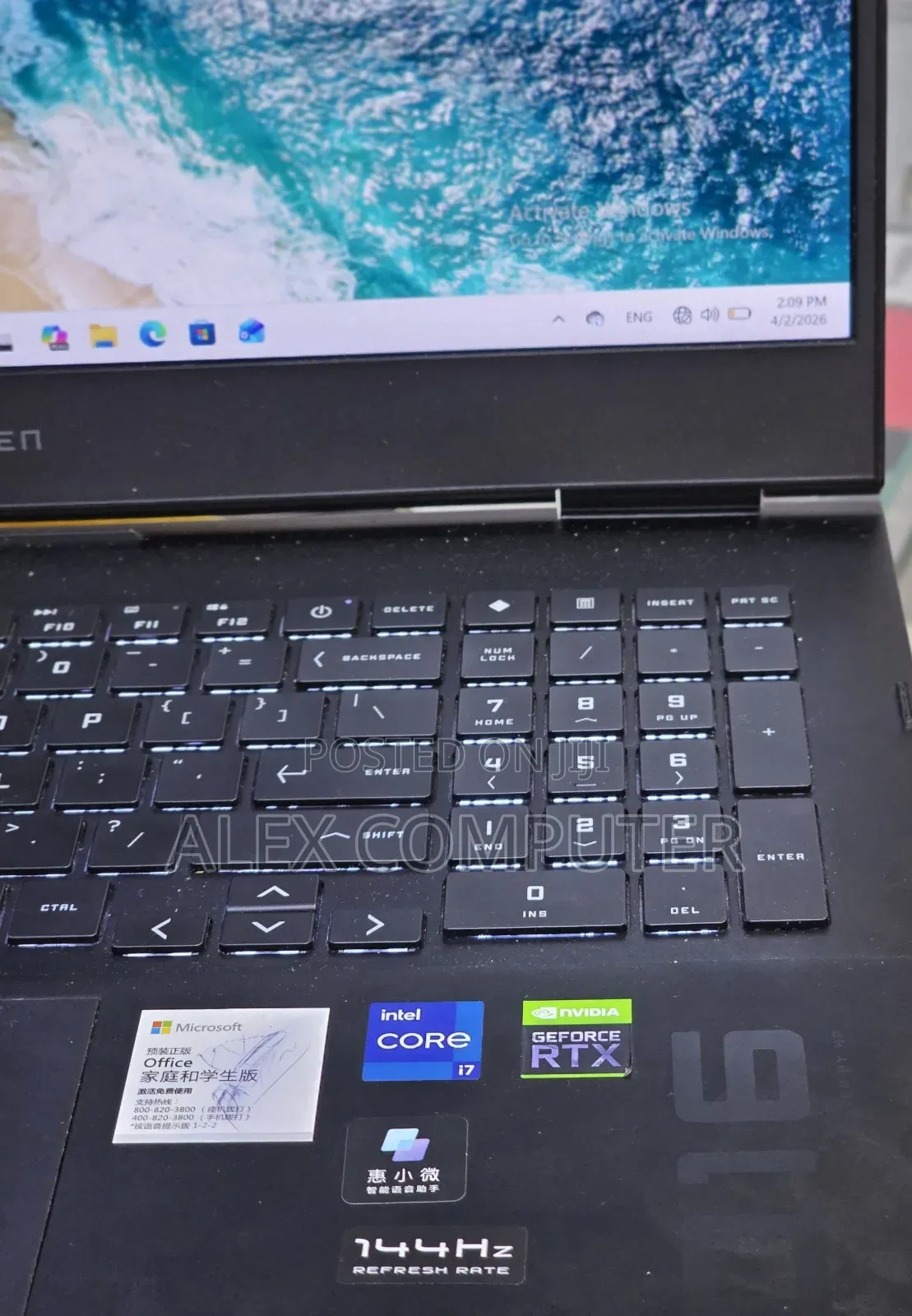 New Laptop HP Omen 16 16GB Intel Core i7 SSD 512GB