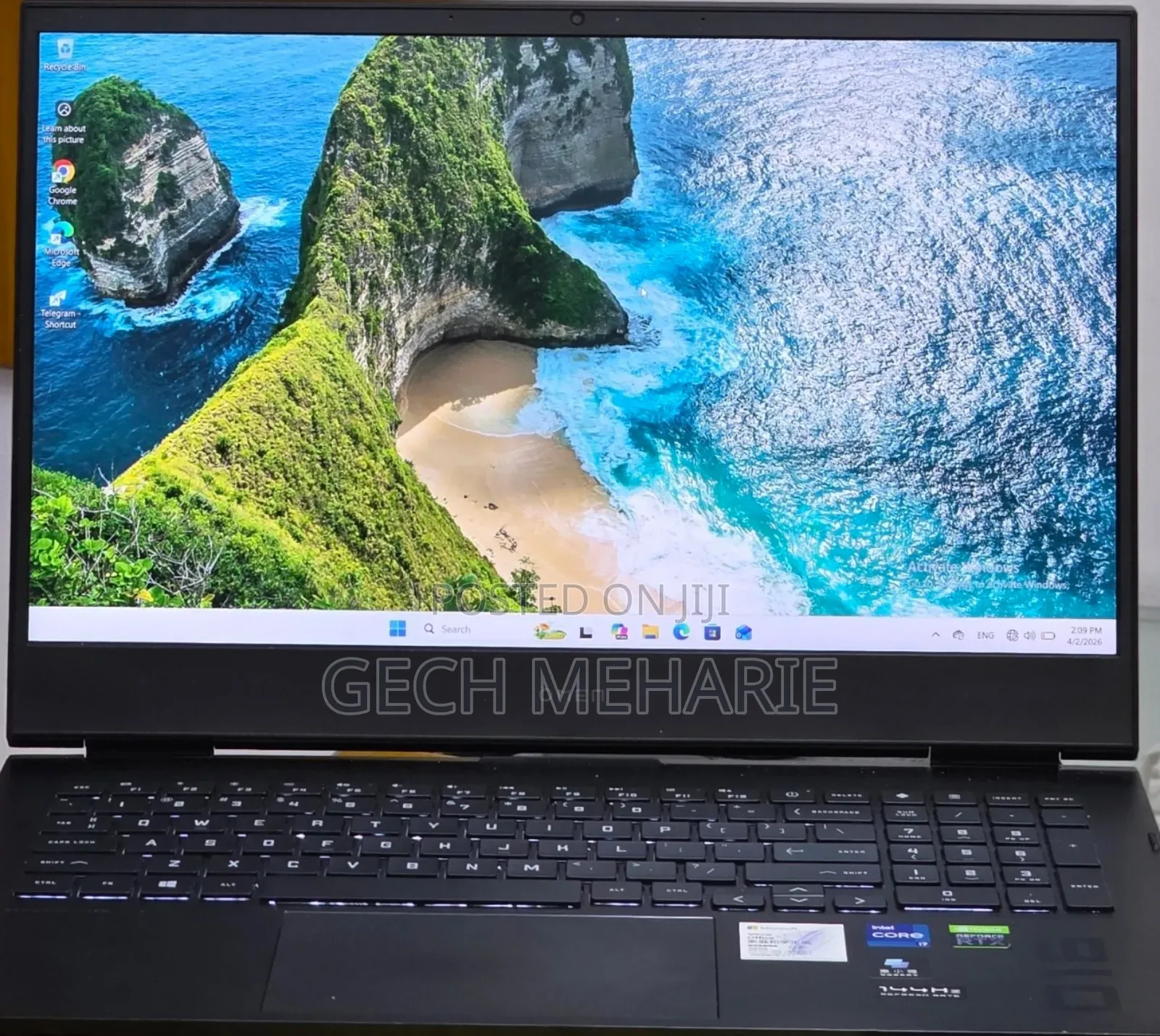New Laptop HP Omen 16 16GB Intel Core i7 SSD 512GB