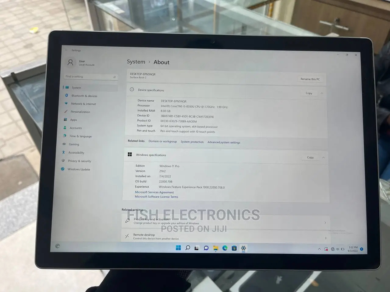 Laptop Microsoft Surface Book 2 8GB Intel Core I5 SSD 128GB