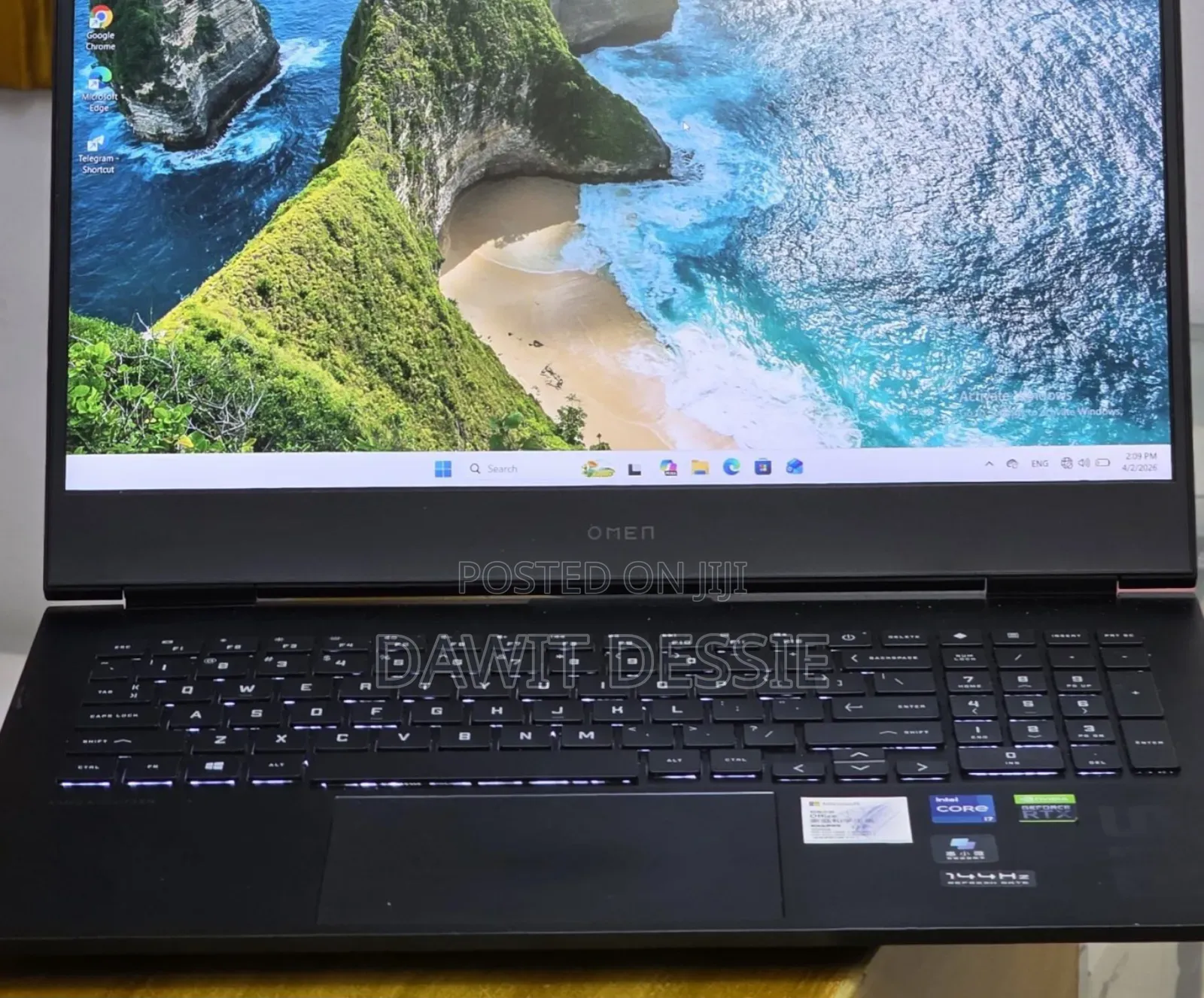 New Laptop HP Omen 16 16GB Intel Core i7 SSD 512GB