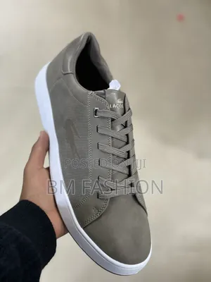 Lacoste Essential Grey Sneakers With White Sole